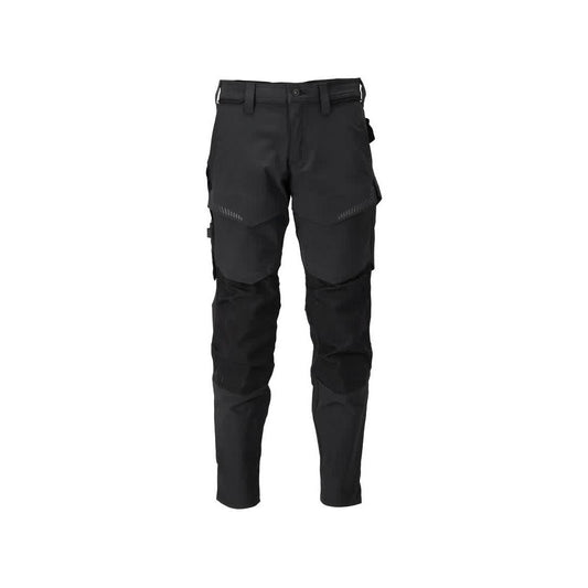 Calças com bolsos nos joelhos, calças ULTIMATE STRETCH, pretas