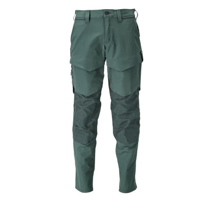 Calças com bolsos nos joelhos, calças ULTIMATE STRETCH, verde floresta