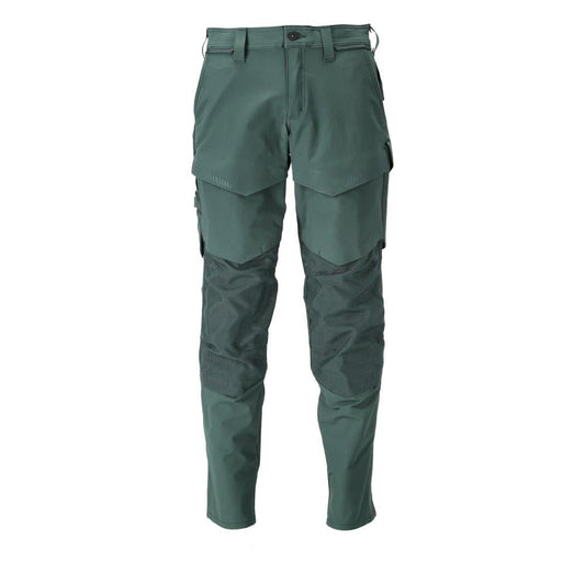Calças com bolsos nos joelhos, calças ULTIMATE STRETCH, verde floresta