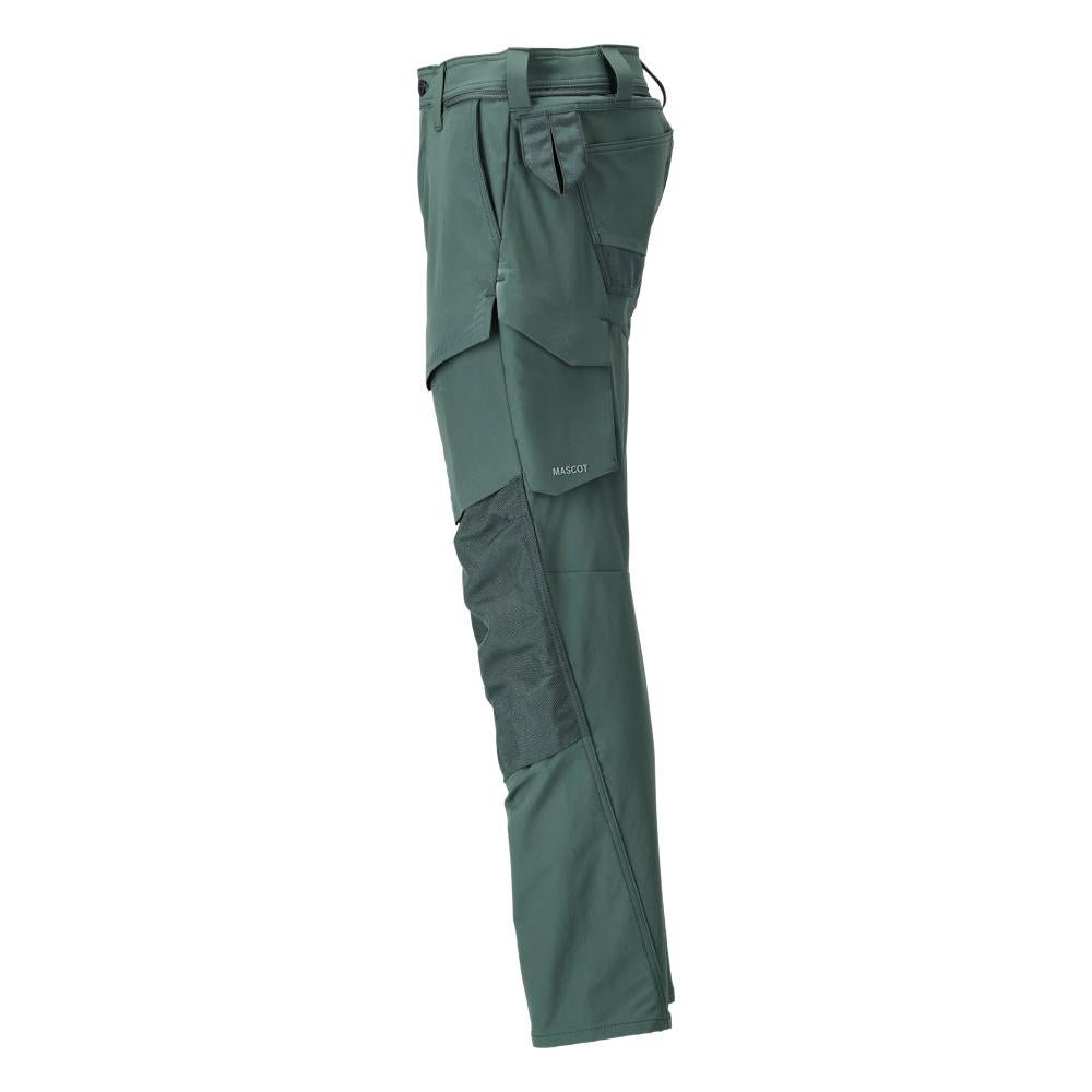 Calças com bolsos nos joelhos, calças ULTIMATE STRETCH, verde floresta