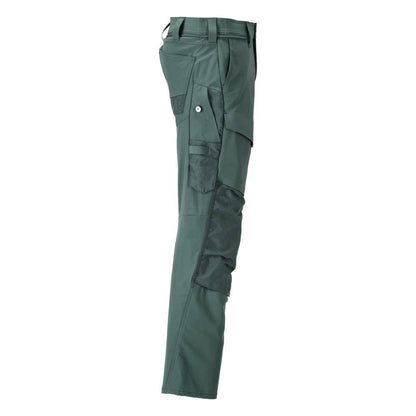 Calças com bolsos nos joelhos, calças ULTIMATE STRETCH, verde floresta