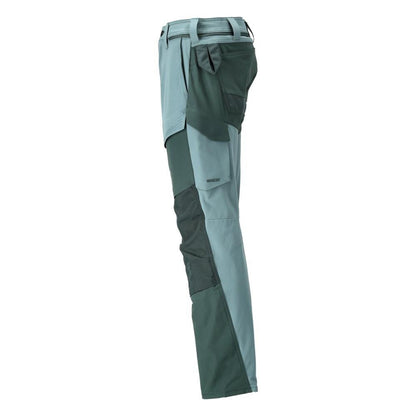 Calças com bolsos nos joelhos, calças ULTIMATE STRETCH, verde floresta claro/verde floresta