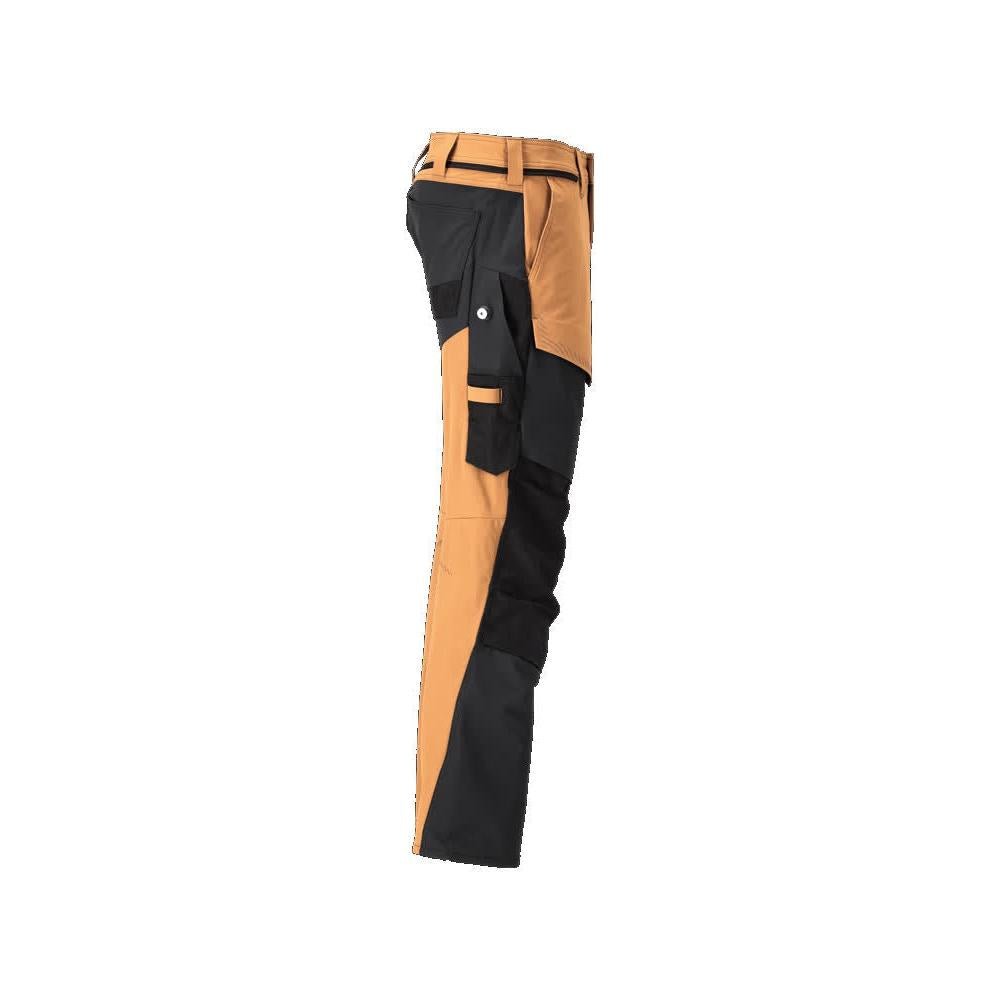 Calças com bolsos nos joelhos, calças ULTIMATE STRETCH, castanho noz/preto
