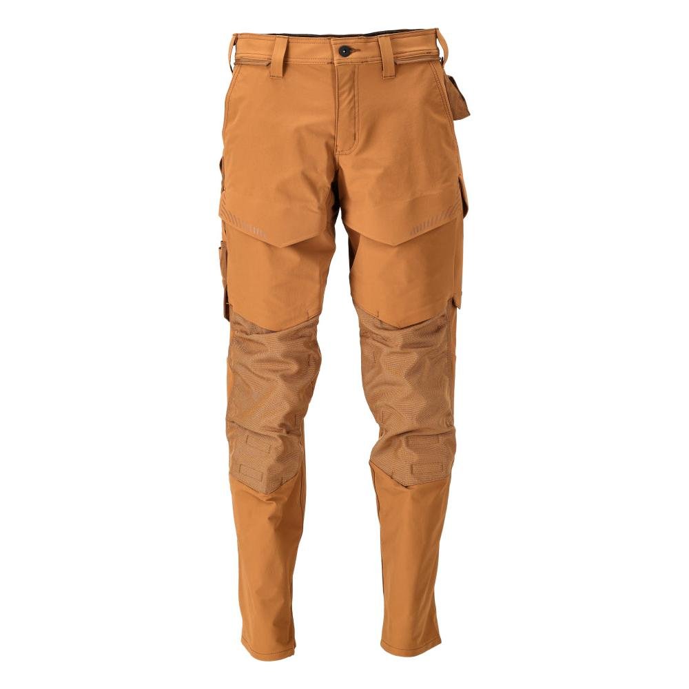 Calças com bolsos nos joelhos, calças ULTIMATE STRETCH, castanho noz