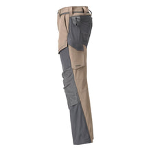 Calças com bolsos nos joelhos, calças ULTIMATE STRETCH, bege areia escuro/cinza antracite