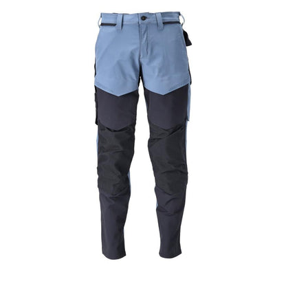 Calças com bolsos nos joelhos, calças ULTIMATE STRETCH, azul pedra/preto-azul
