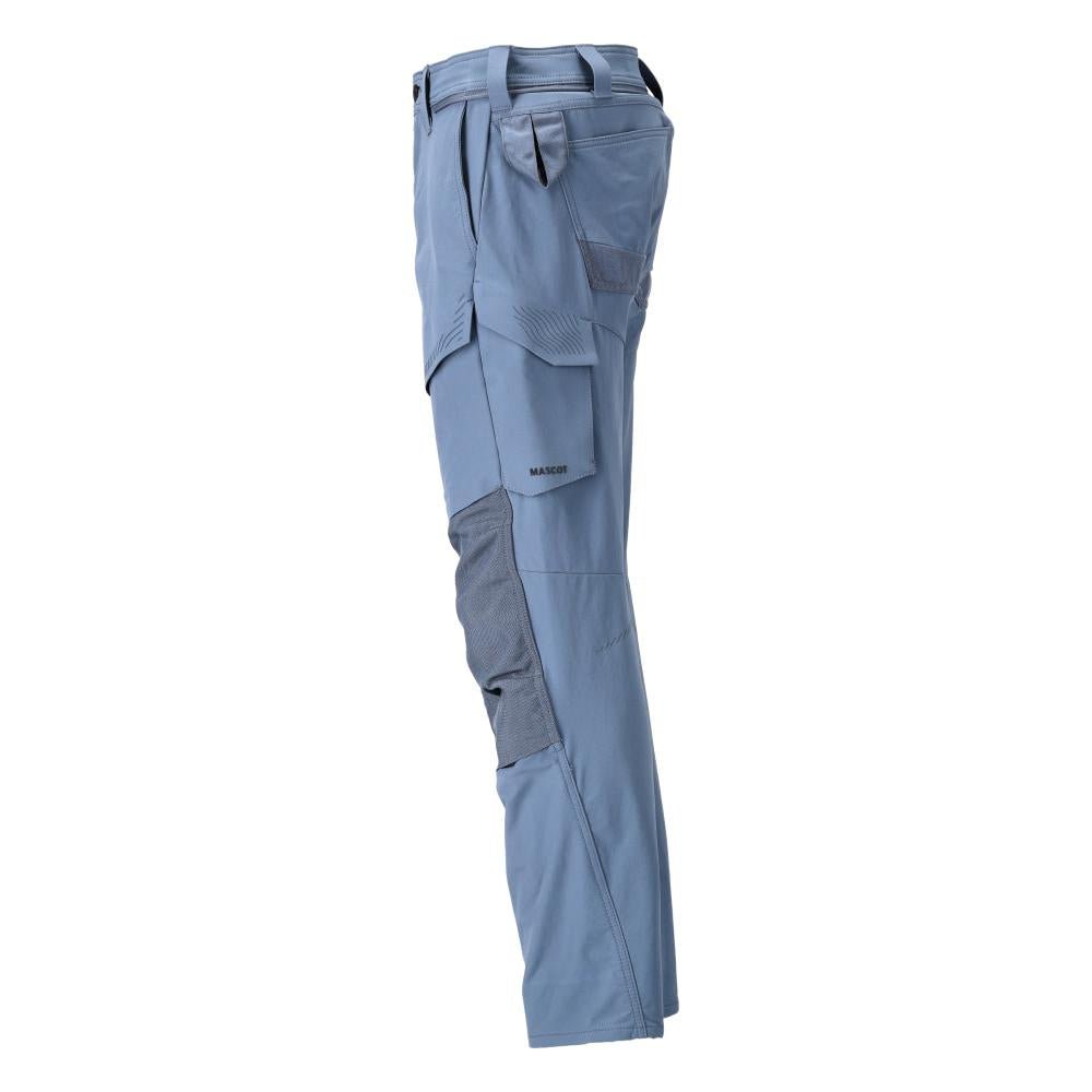 Calças com bolsos nos joelhos, calças ULTIMATE STRETCH, azul pedra