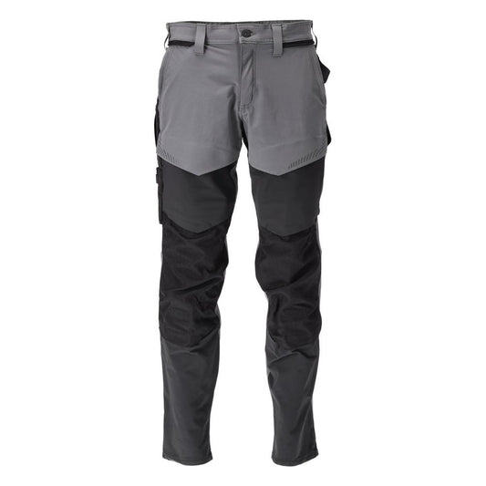 Calças com bolsos nos joelhos, calças ULTIMATE STRETCH, cinza antracite/preto