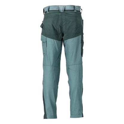 Calças com bolsos nos joelhos, verde floresta claro/verde floresta