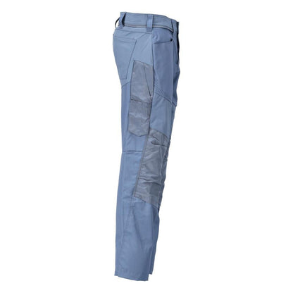 Calças com bolsos nos joelhos Calças, azul pedra