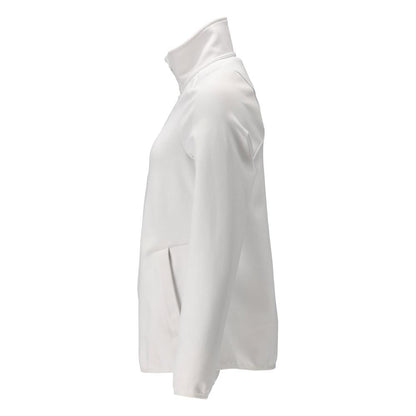 Pulôver de lã com zíper, jaqueta feminina de microfleece