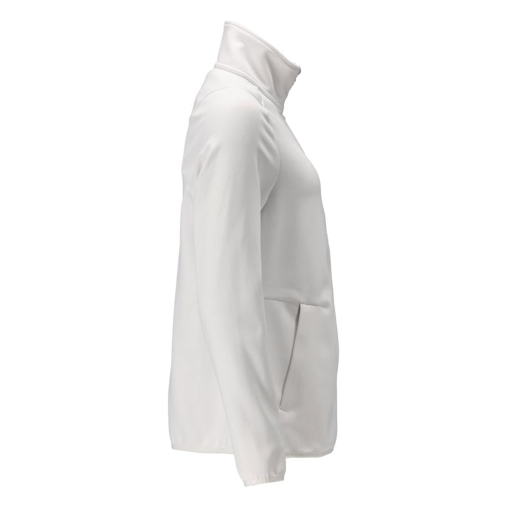 Pulôver de lã com zíper, jaqueta feminina de microfleece