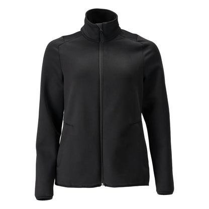 Pulôver de lã com zíper, jaqueta feminina de microfleece