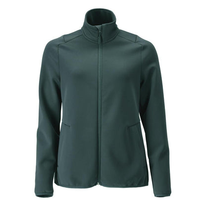 Pulôver de lã com zíper, jaqueta feminina de microfleece