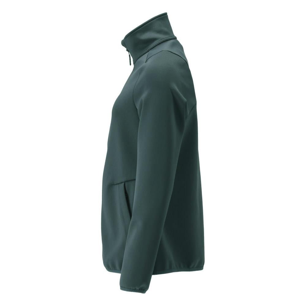 Pulôver de lã com zíper, jaqueta feminina de microfleece