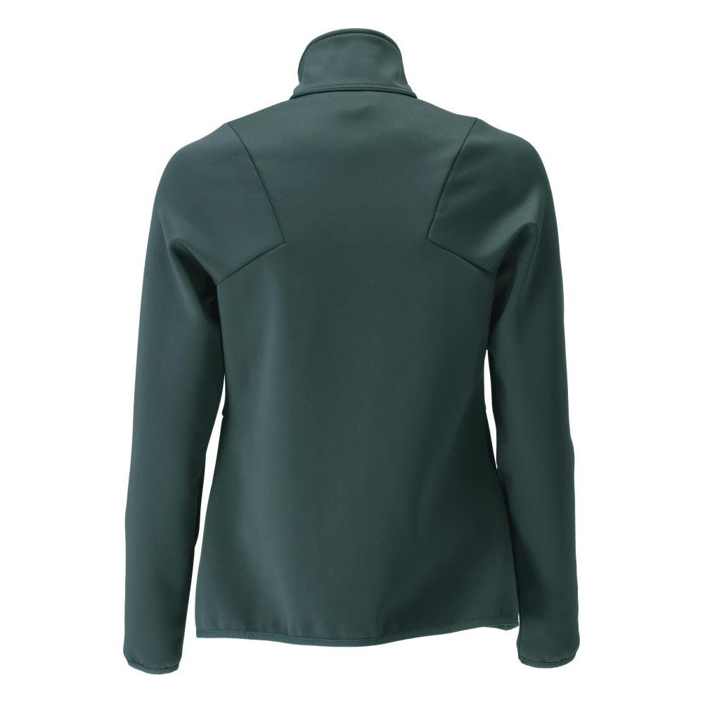 Pulôver de lã com zíper, jaqueta feminina de microfleece