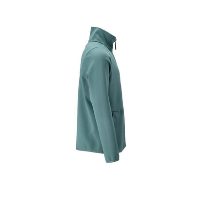 Pulôver de lã com jaqueta micropolar com zíper