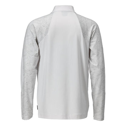 Camiseta, manga longa, camiseta com zíper curto