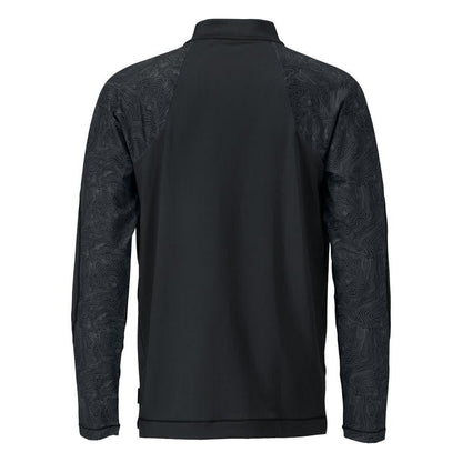 Camiseta, manga longa, camiseta com zíper curto