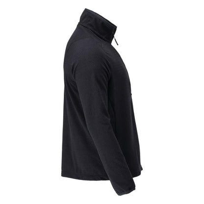 Suéter de microfleece com jaqueta de microfleece com zíper curto