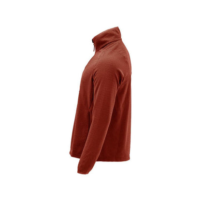 Suéter de microfleece com jaqueta de microfleece com zíper curto