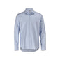 Camisa, corte justo, azul claro/branco