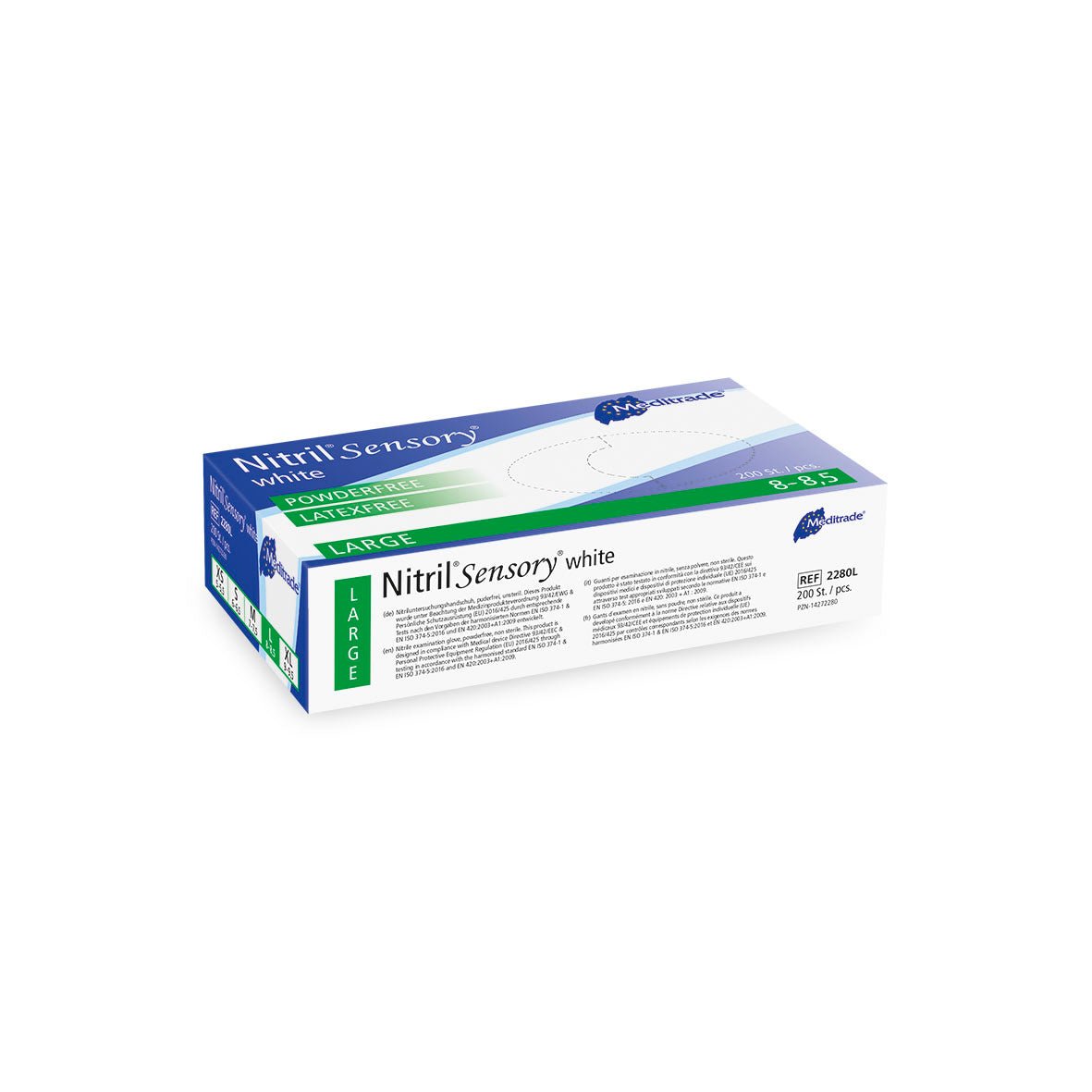Meditrade Nitrilo Sensorial branco