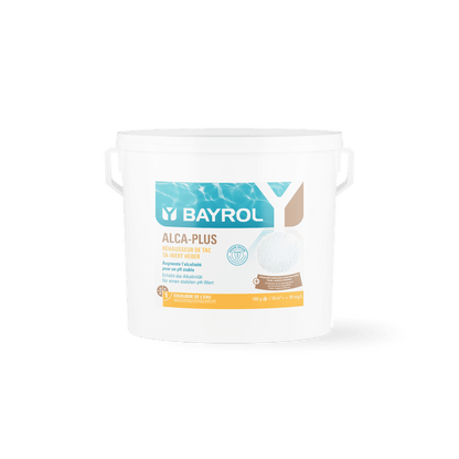 Grânulos BAYROL Alca-Plus® para corrigir valores de pH instáveis