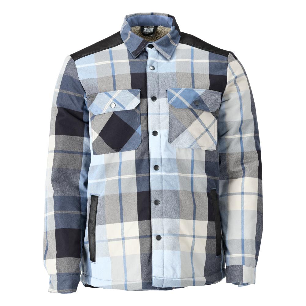 Camisa xadrez, forro de fibra de pelo, camisa térmica