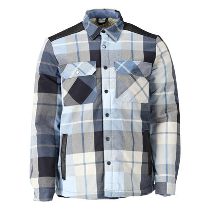 Camisa xadrez, forro de fibra de pelo, camisa térmica