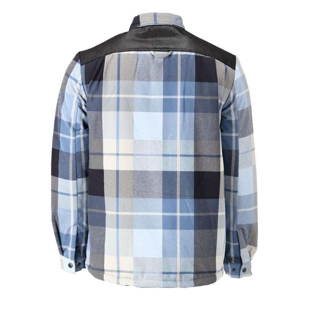 Camisa xadrez, forro de fibra de pelo, camisa térmica