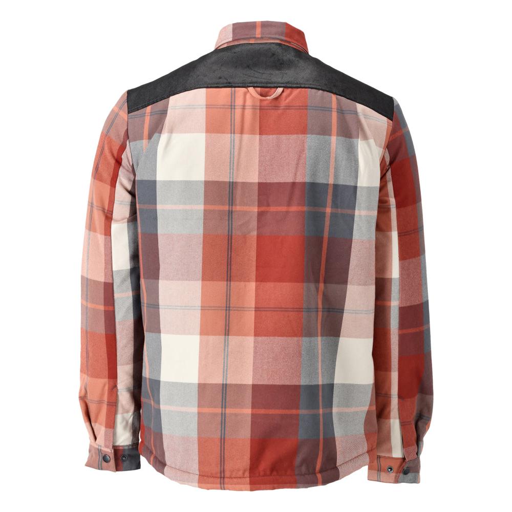 Camisa xadrez, forro de fibra de pelo, camisa térmica