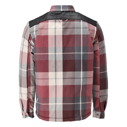 Camisa xadrez, forro de fibra de pelo, camisa térmica