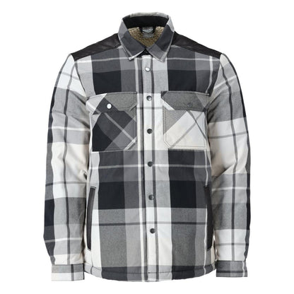 Camisa xadrez, forro de fibra de pelo, camisa térmica