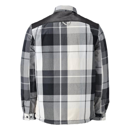 Camisa xadrez, forro de fibra de pelo, camisa térmica