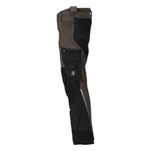 Calças com bolsos nos joelhos, stretch, calças claras, antracite escuro/preto