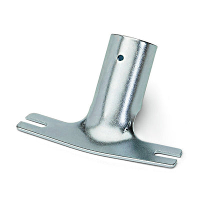 O suporte de cabo de metal fendido Nölle Profi Brush da Nölle Profi Brush Bürsten- & Pinseltechnik e.K. tem um fundo plano fendido e um tubo cilíndrico angulado, perfeito para montagem e fixação de dispositivos de limpeza como o Nölle Profi Brush.