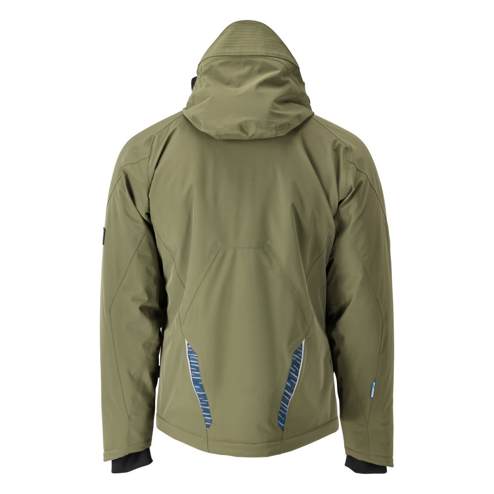 Casaco de inverno com CLIMASCOT®, casaco de inverno impermeável, verde musgo/preto