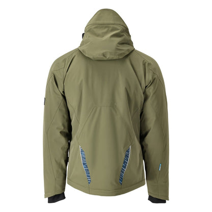 Casaco de inverno com CLIMASCOT®, casaco de inverno impermeável, verde musgo/preto