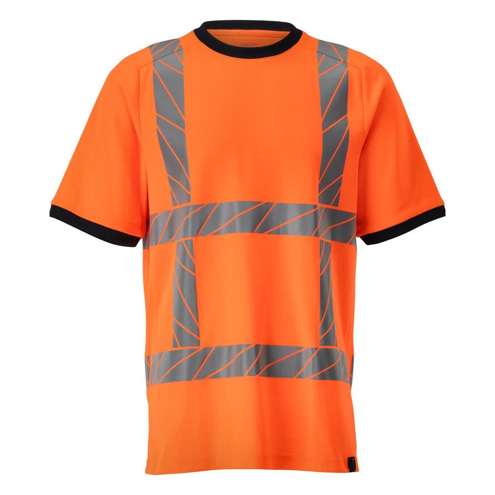 T-shirt, t-shirt de corte moderno, laranja de alta visibilidade
