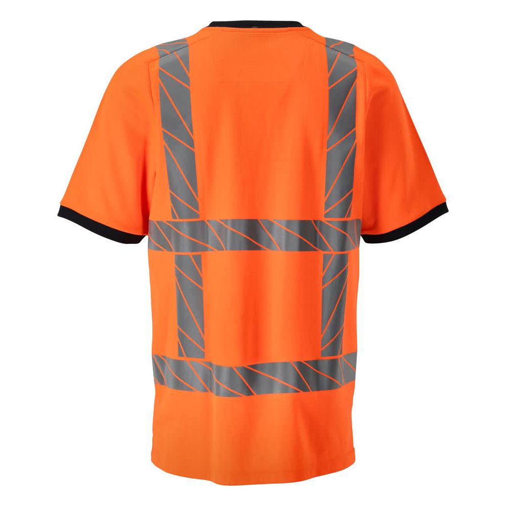 T-shirt, t-shirt de corte moderno, laranja de alta visibilidade