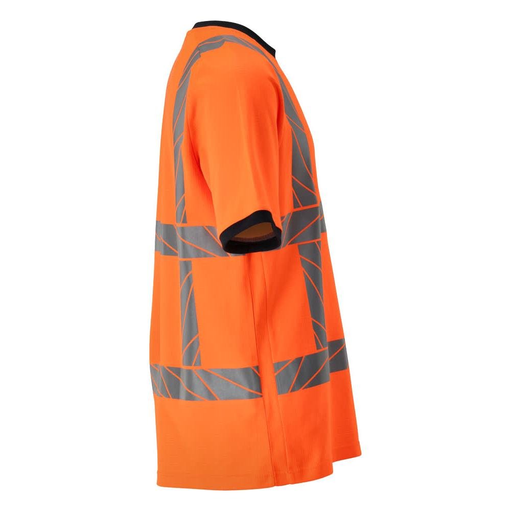 T-shirt, t-shirt de corte moderno, laranja de alta visibilidade