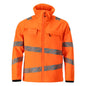 Jaqueta softshell Jaqueta softshell, laranja de alta visibilidade