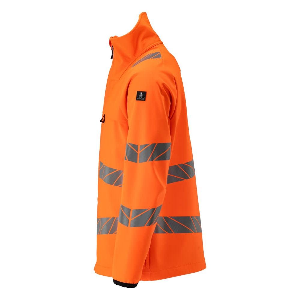 Jaqueta softshell Jaqueta softshell, laranja de alta visibilidade