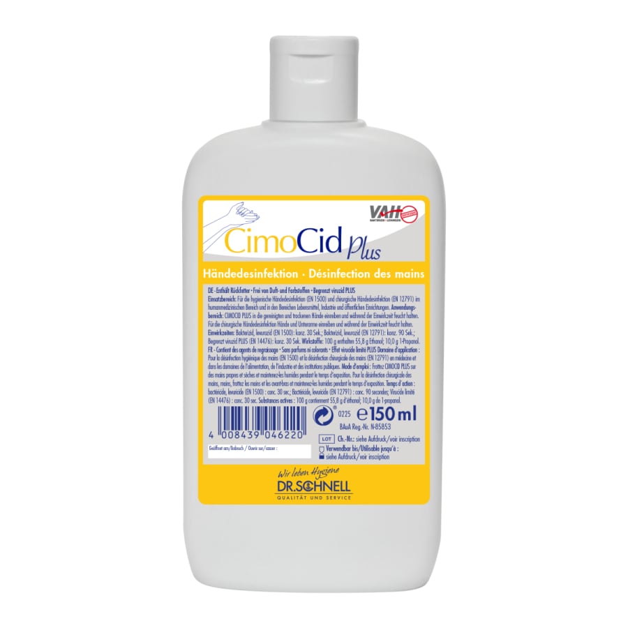 CIMOCID PLUS desinfecção das mãos | Frasco (150ml)