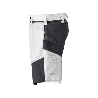 Shorts, shorts leves, branco/cinza antracite