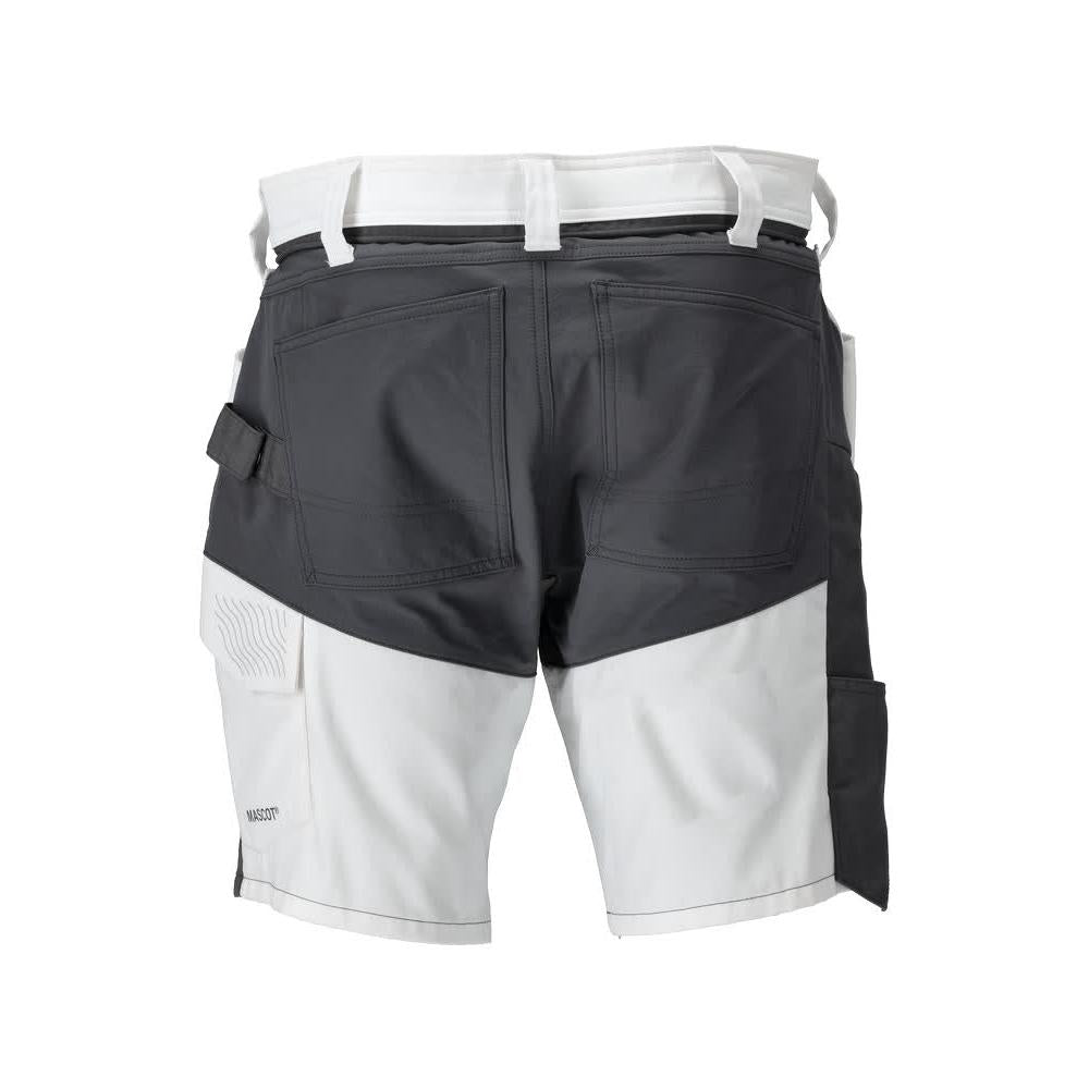 Shorts, shorts leves, branco/cinza antracite