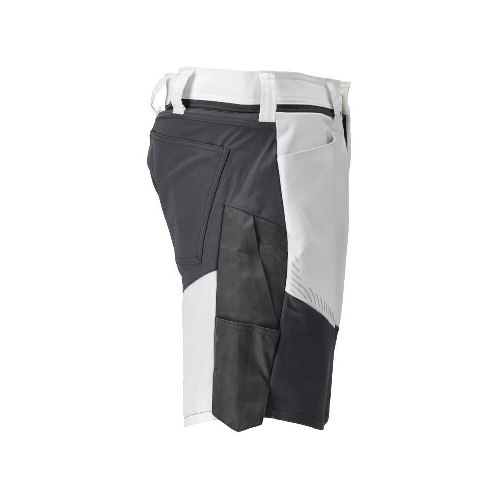 Shorts, shorts leves, branco/cinza antracite
