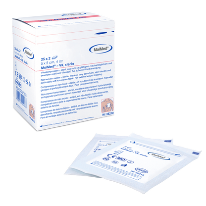 Compressas de lã MaiMed-VK estéreis