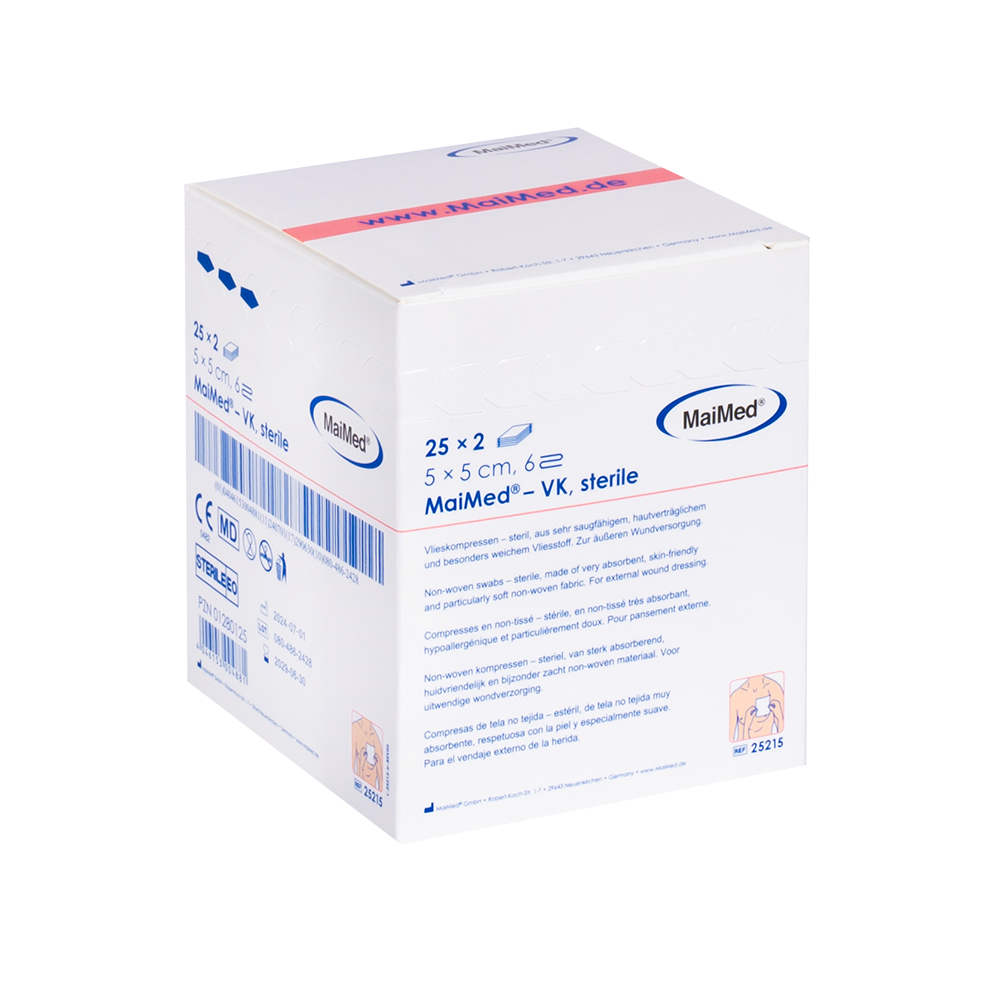 Compressas de lã MaiMed-VK estéreis